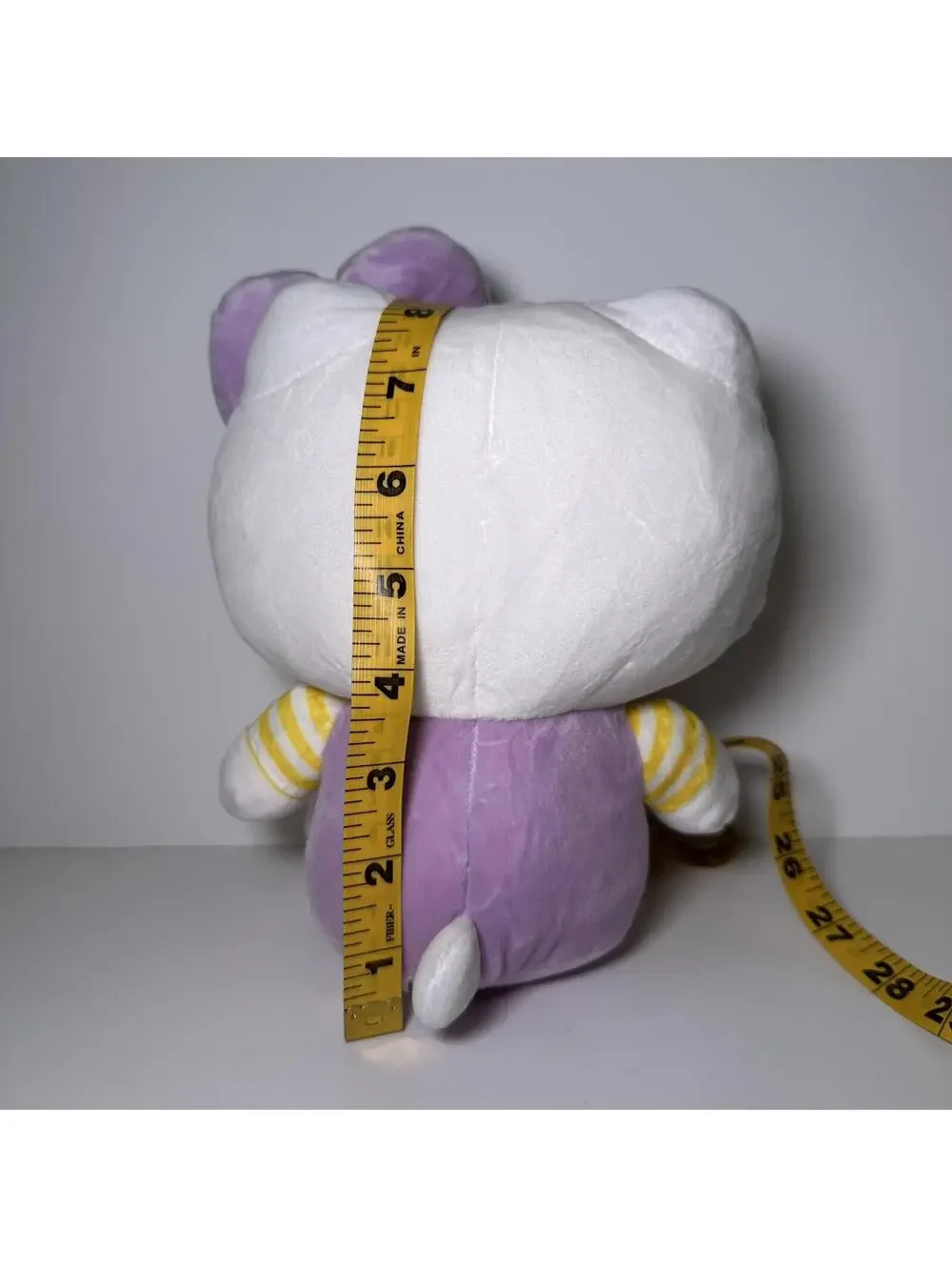 Sanrio 2024 Hello Kitty in Purple Overalls 8” Soft Plush Stuffed Animal